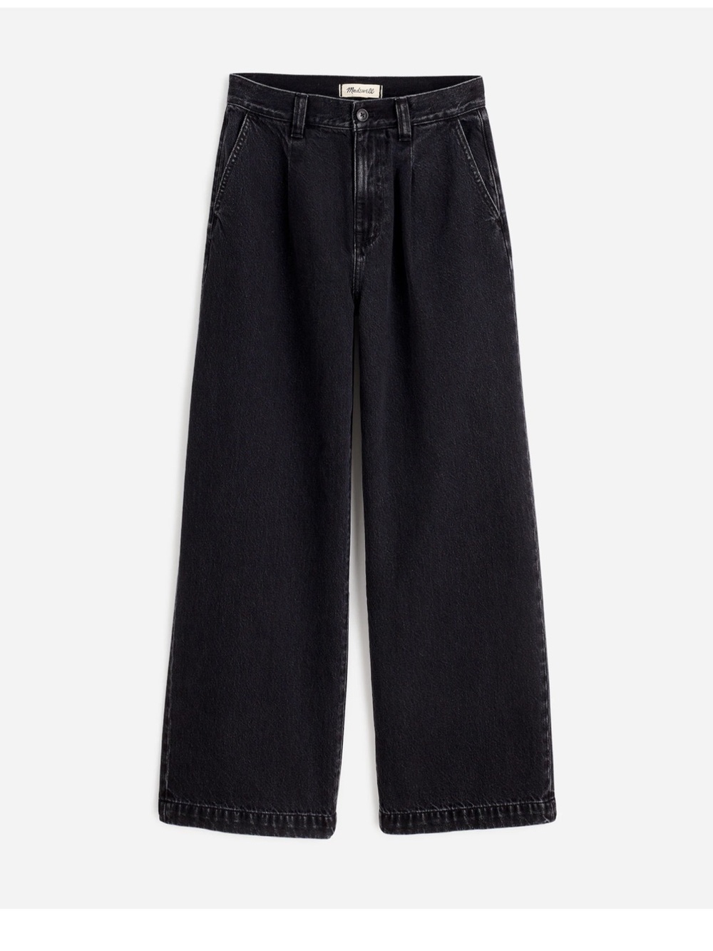 Madewell Harlow Black Wide Leg Jeans